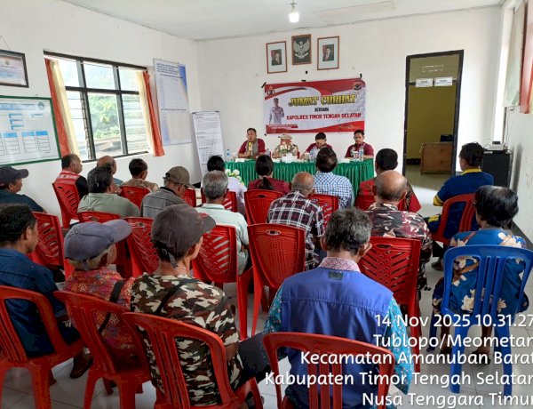 Dengarkan Curahan Hati Warga Terkait Kamtibmas dan Palayanan Publik , Polres TTS Gelar Jumat Curhat