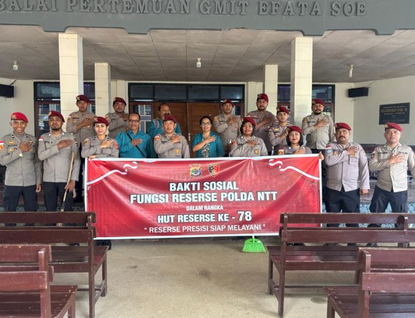 Satreskrim Polres TTS Laksanakan Baksos Rangka Hut Reserse Polri Ke-78