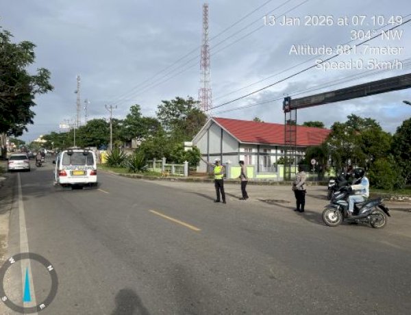 Polres TTS Hadir Gatur, Jamin Kamseltibcar Lantas di Pagi Hari