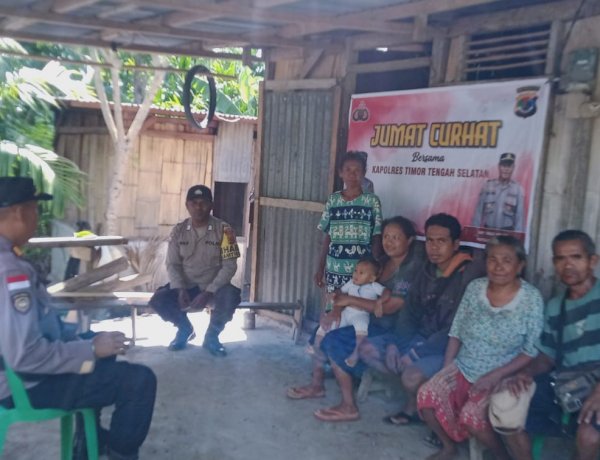 Polsek Kuanfatu Gelar Jumat Curhat, Warga Sampaikan Harapan dan Aspirasi