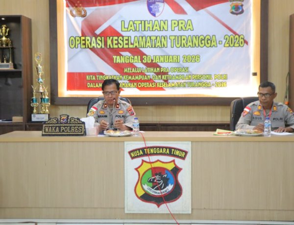 Awali Ops keselamatan, Polres TTS Gelar Latihan Pra Operasi Keselamatan