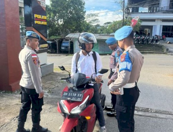 Dukung Ops Keselamatan, Propam Polres TTS Gelar Penegakan Ketertiban dan Disiplin Kendaraan Personel