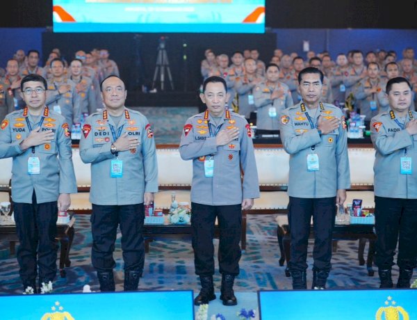 Beri Arahan di Rapim Polri, Kapolri Tegaskan Dukung-Kawal Penuh Program Pemerintah 
