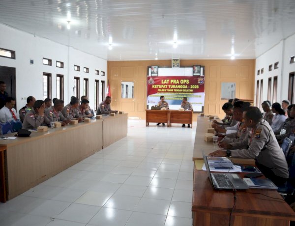 Tingkatkan Kesiapan Personil, Polres TTS Gelar Lapraops Ketupat Turangga 2026