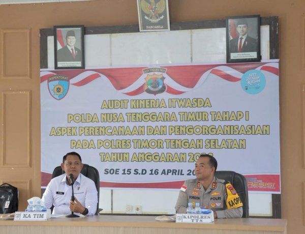 Tingkatkan Akuntabilitas, Itwasda Polda NTT Audit Kinerja Tahap I T.A. 2026 Di Polres TTS
