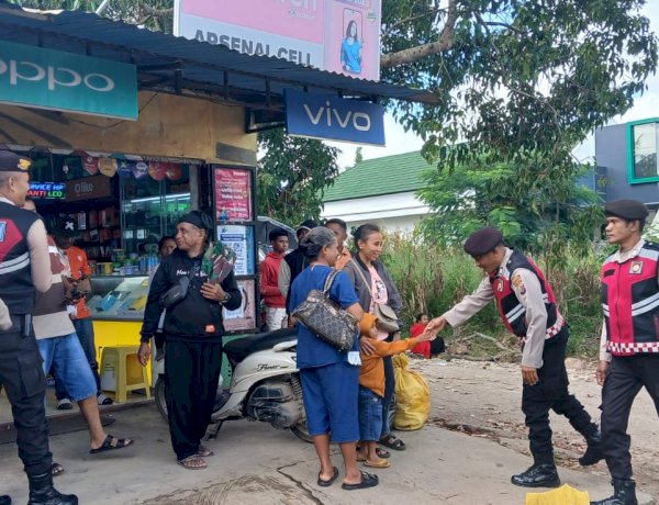 Satuan Samapta Polres TTS, Patroli dan Dengan Humanis Beri Imbauan Jaga Kamtibmas Agar Tetap Kondusif