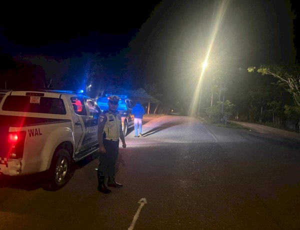 Satlantas Polres TTS Intensifkan Patroli Malam Antisipasi Pelanggaran Lalu Lintas