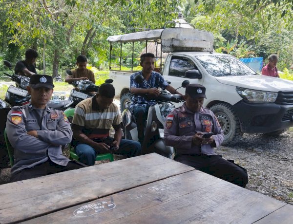 Polsek Kuanfatu Patroli ke Warga Dusun II Desa Kuanfatu, Himbau Kamtibmas
