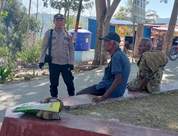 Jaga Kamtibmas Polsek Kie Laksanakan Patroli Dialogis di Desa Napi