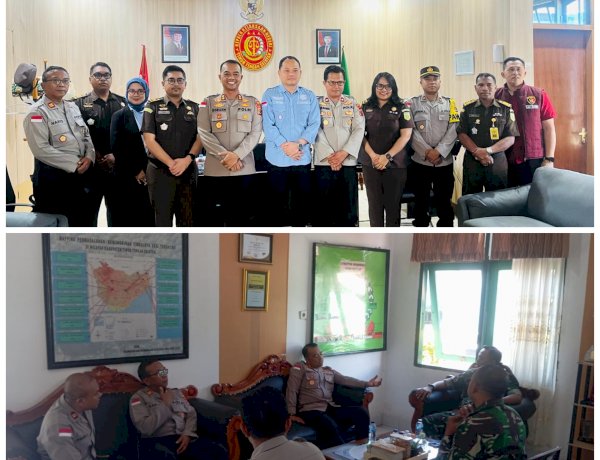 Perkuat Sinergitas Kelembagaan, Kapolres TTS silaturahmi ke Kajari TTS dan Dandim 1621/TTS