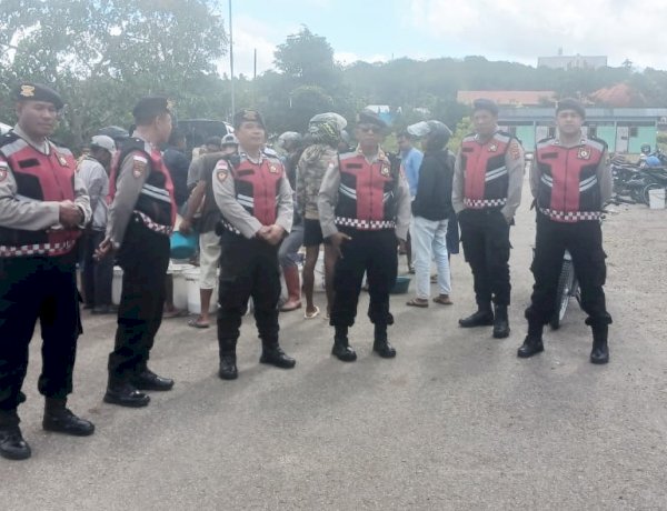 Pastikan Kota Soe Aman, Sat Samapta Polres TTS Patroli Pusat Keramaian dan Objek Vital