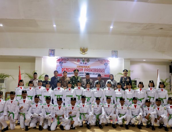Kapolres TTS Hadiri Pengukuhan Paskibraka Kabupaten Timor Tengah Selatan Tahun 2026