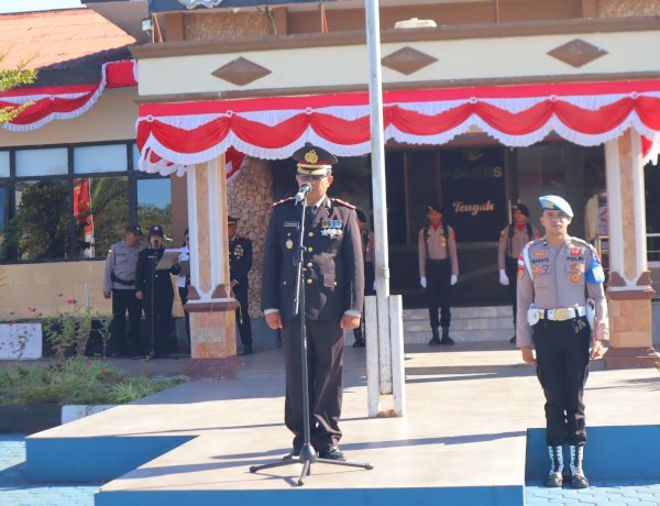 Peringati HUT Kemerdekaan RI ke-81, Polres TTS Gelar Upacara Bendera dengan Khidmat