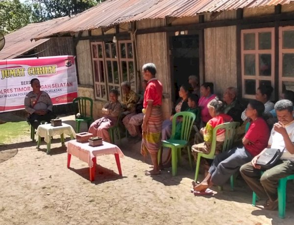 Sosialisasi NTT Zero TPPO Hingga Cegah Judi Online, Polsek Amanatun Selatan Laksanakan 