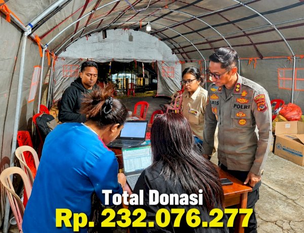 Kapolres TTS Cek Posko Bencana, Ajak Masyarakat Peduli Korban Gempa Flores