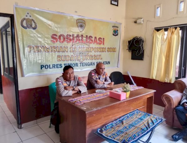 Tingkatkan Kualitas SDM, Polres TTS Sosialisasikan Pengisian 13 Komponen SDM Budaya Unggul