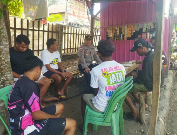 Rangkul Pemuda Desa Puna, Polsek Polen Gelar 