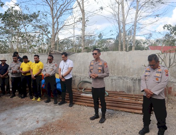 Doa Bersama Mengawali Pengeboran Sumur, Kapolres TTS Berharap Sumber Air Bisa Bermanfaat bagi Masyarakat