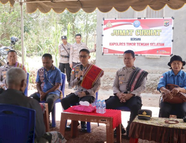 Serap Aspirasi Warga Noinbila, Kapolres TTS Sosialisasi Layanan Bebas Pulsa 110 hingga Solusi Air Bersih