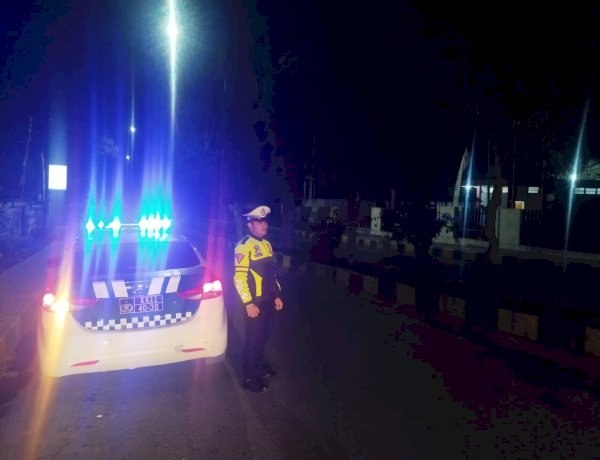 Jaga Kondusifitas Kota Soe, Satlantas Polres TTS Gelar Patroli Malam