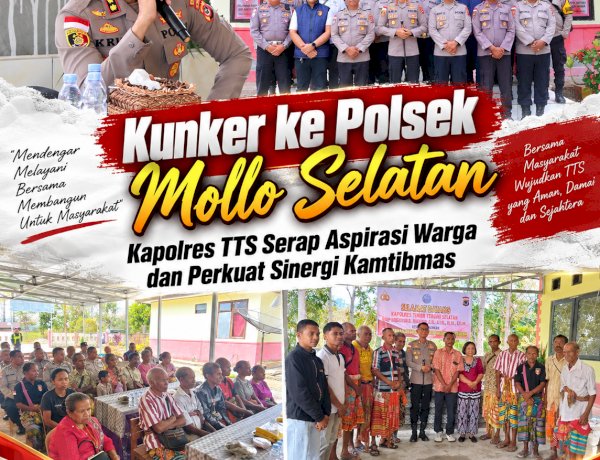 Kunker ke Polsek Mollo Selatan, Kapolres TTS Serap Aspirasi Warga dan Perkuat Sinergi Kamtibmas