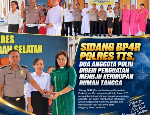 Sidang BP4R Polres TTS, Dua Anggota Polri Diberi Penguatan Menuju Kehidupan Rumah Tangga
