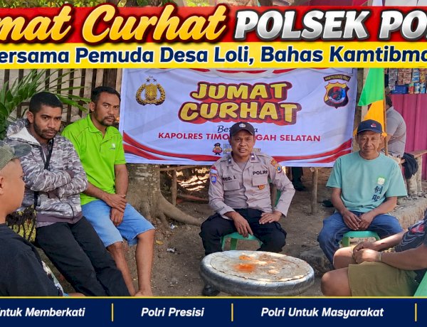Jumat Curhat Polsek Polen Bersama Pemuda Desa Loli, Bahas Kamtibmas