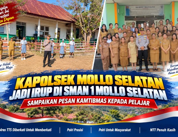 Kapolsek Mollo Selatan Jadi Irup di SMAN 1 Mollo Selatan, Sampaikan Pesan Kamtibmas kepada Pelajar