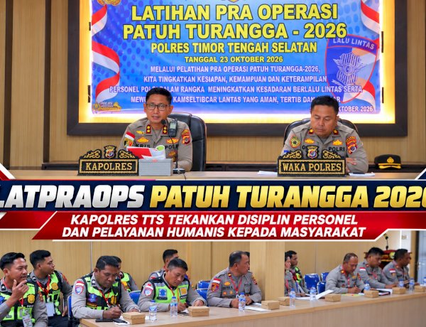 Latpraops Patuh Turangga 2026, Kapolres TTS Tekankan Disiplin Personel dan Pelayanan Humanis kepada Masyarakat