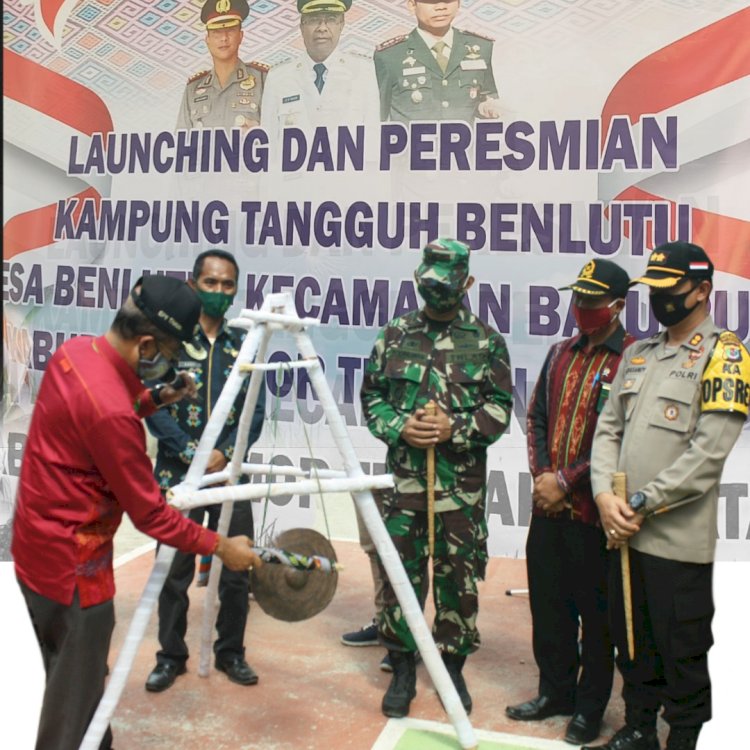 Kapolres TTS dan Buptai TTS Launching Kampung Tangguh  Desa Benlutu