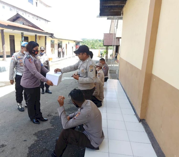 Peduli Korban Bencana Erupsi Gunung  Ile Lewotolok, Polres TTS Galang Dana