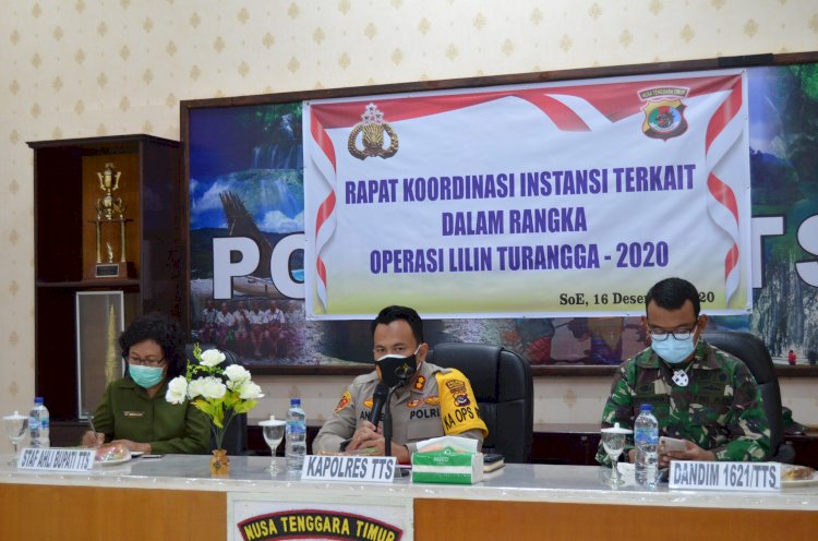 Mantapkan Operasi Lilin Turangga -2020, Polres TTS Gelar Rakor