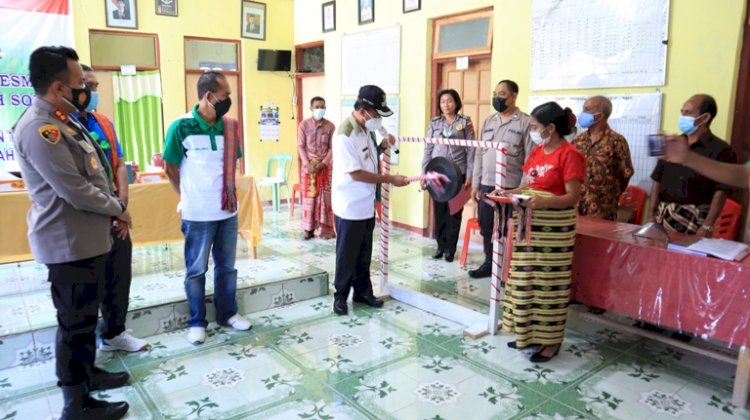 Kapolres TTS dan Bupati TTS Meresmikan dan  Me- Launching Kampung Tangguh Desa  Sopo