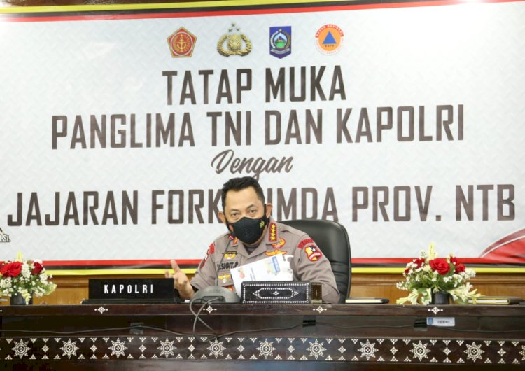 Kapolri Ingatkan Penurunan Level di NTB Harus Diimbangi Prokes yang Ketat