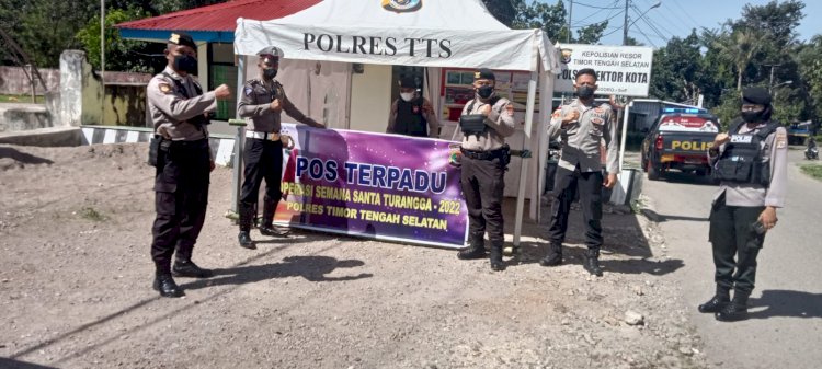 Dekatkan Palayanan Polri Pada Ops Semana Santa, Polres TTS Bangun 3 Pos