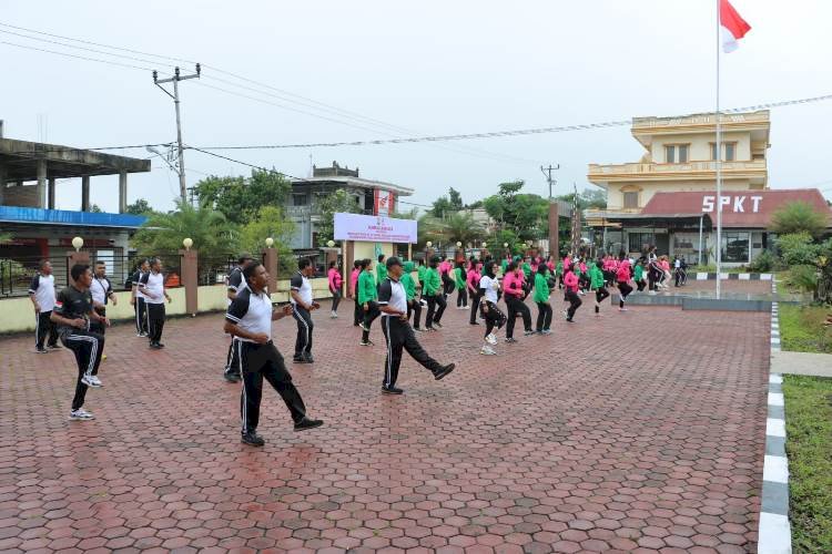 Olah Raga bersama Warnai Peringatan  Hari Ulang Tahun Yayasan Kemala Bhayangkari