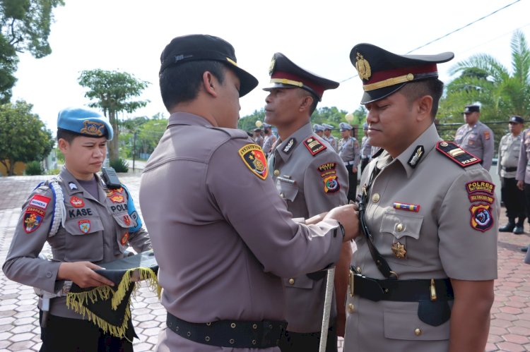 Kapolres TTS Pimpin Sertijab dan Pelantikan Pejabat Lingkup Polres TTS
