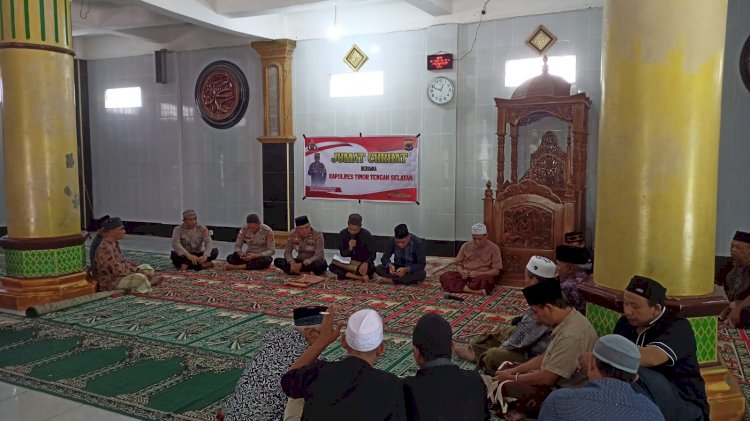 Jumat Curhat, Polsek Amanuban Tengah Gelar di Masjid An'nur Niki - Niki