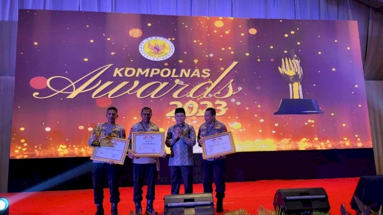 Membanggakan, Polda NTT Raih Piala dan Tiga Piagam dalam Ajang Kompolnas Awards 2023.-
