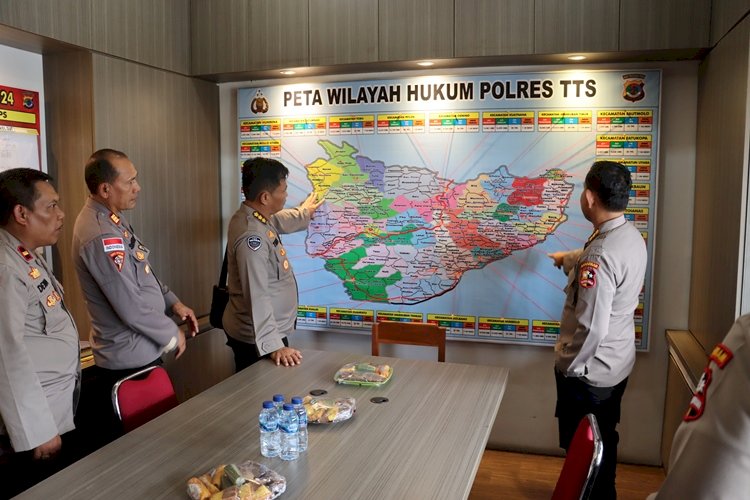 Tim Asops Mabes Polri  Melaksanakan Supervisi Operasi Lilin Turangga 2023 di Polres TTS