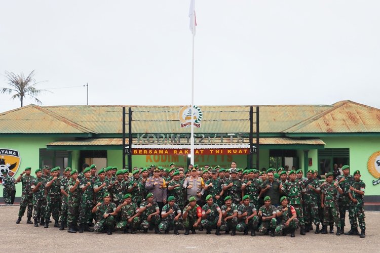 Mempererat Sinergi Antara TNI dan Polri , Kapolda NTT Kunjungan ke  Kodim 1621/TTS