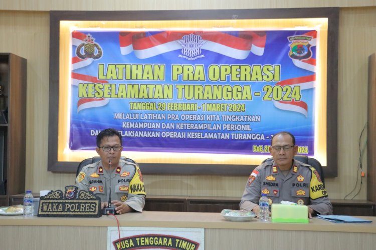 Awali Operasi Keselamatan  Turangga-2024, Polres TTS Gelar Latpra Ops