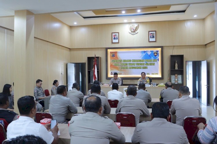 Supervisi Bidang Keuangan Polda NTT Tahun 2024 Di Polres TTS