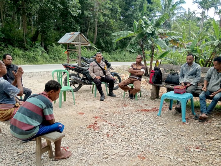 Kamtibmas tetap  Kondusif, Bhabinkamtibmas  Silaturahmi  dengan Warga