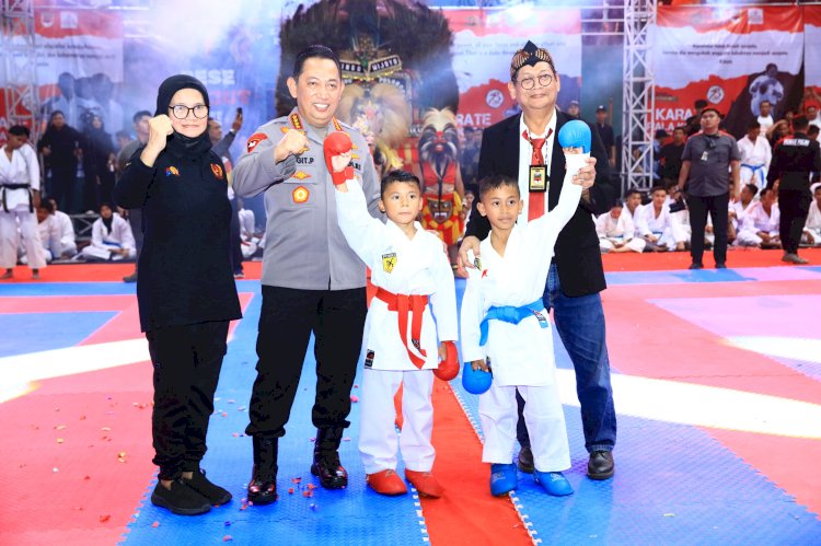 Kapolri Buka National Open Karate Championship di Pakansari Bogor