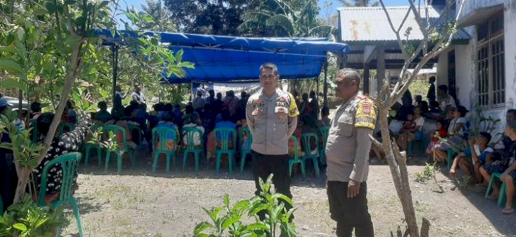 Kampanye Balon  Bupati dan Wakil Buati TTS,  Pospol Amanuban barat kerahkan  Personil  melaksanakan Pengamanan