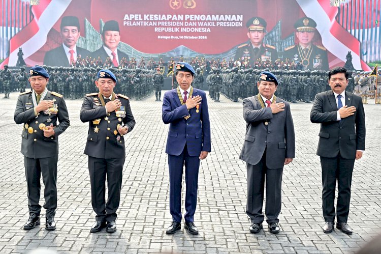 Presiden Jokowi Hadiri Apel Kesiapan Pengamanan Pelantikan Presiden dan Wakil Presiden 2024