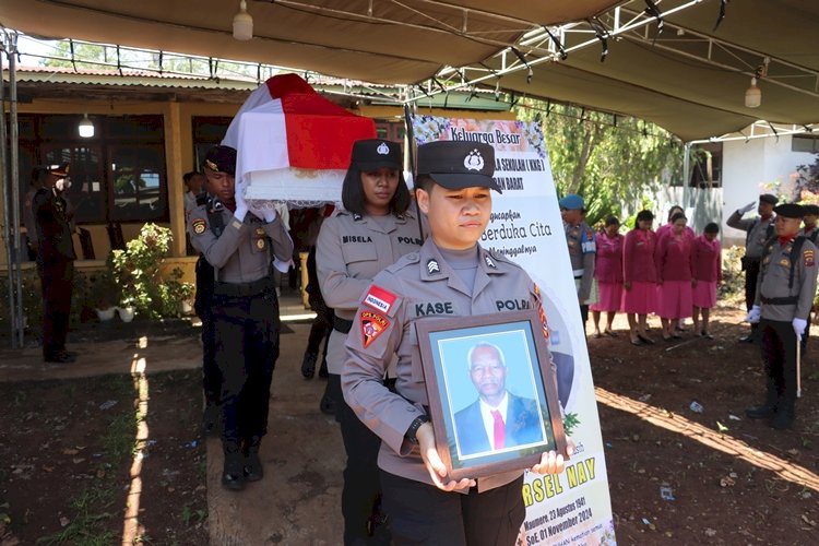 Bentuk Perhomatan, Polres TTS : Upacara Pemakaman Jenazah Almarhum Purnawirawan Serma Marselinus Nay