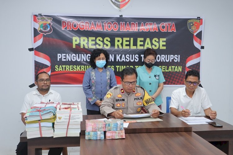 Polres TTS Tahap II Kasus Tipikor Dana Kapitasi Dinas Kesehatan Kab TTS Ke Kejari TTS