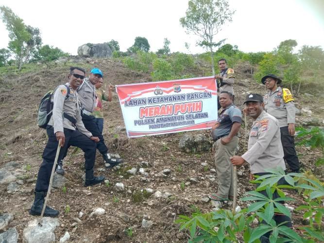 Lahan Merah Putih Polsek Amanatun Selatan, Siap Dukung Swasembada Pangan Nasional